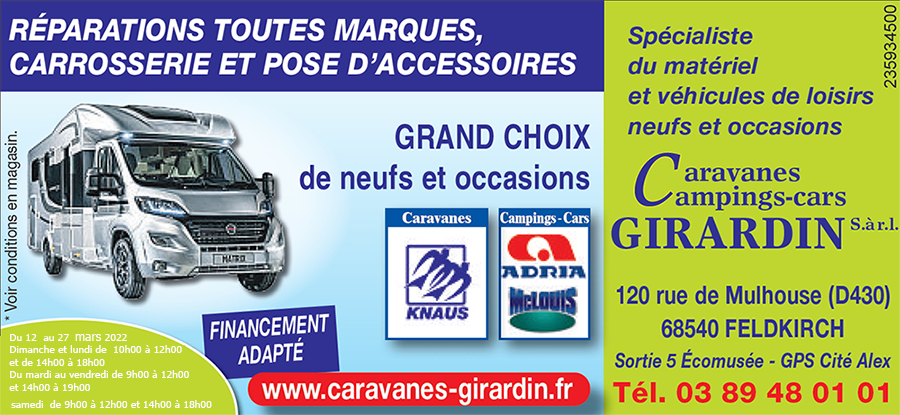 Vente et location de camping-cars en Alsace - LOISIRS CAMPING CARS SAS